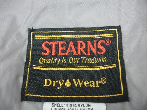 Men's sz 2XL Stearns Lined Nylon Rain Jacket Fly Fishing Waterproof Hooded Parka - Picture 20 of 24