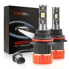 9800LM 98W Focused LED Headlight Kit HB5 9007 High/Low Beams 6000K Bulbs X2