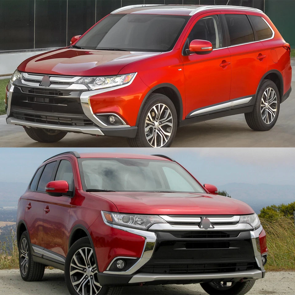 Front Bumper Chrome Trim Molding For 2016-2020 Mitsubishi Outlander 3PCS RH Side Foto 3 de 4