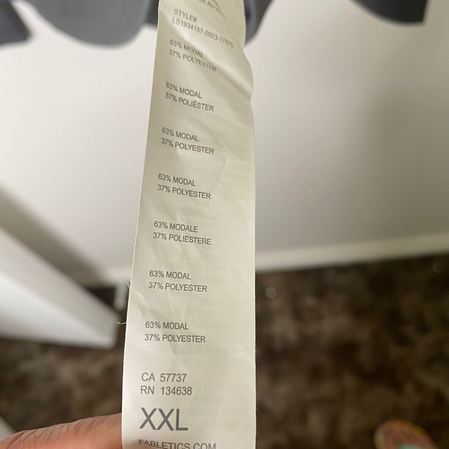 FABLETICS GRAY SCOOP NECK PULLOVER LONG SLEEVE SW… - image 4