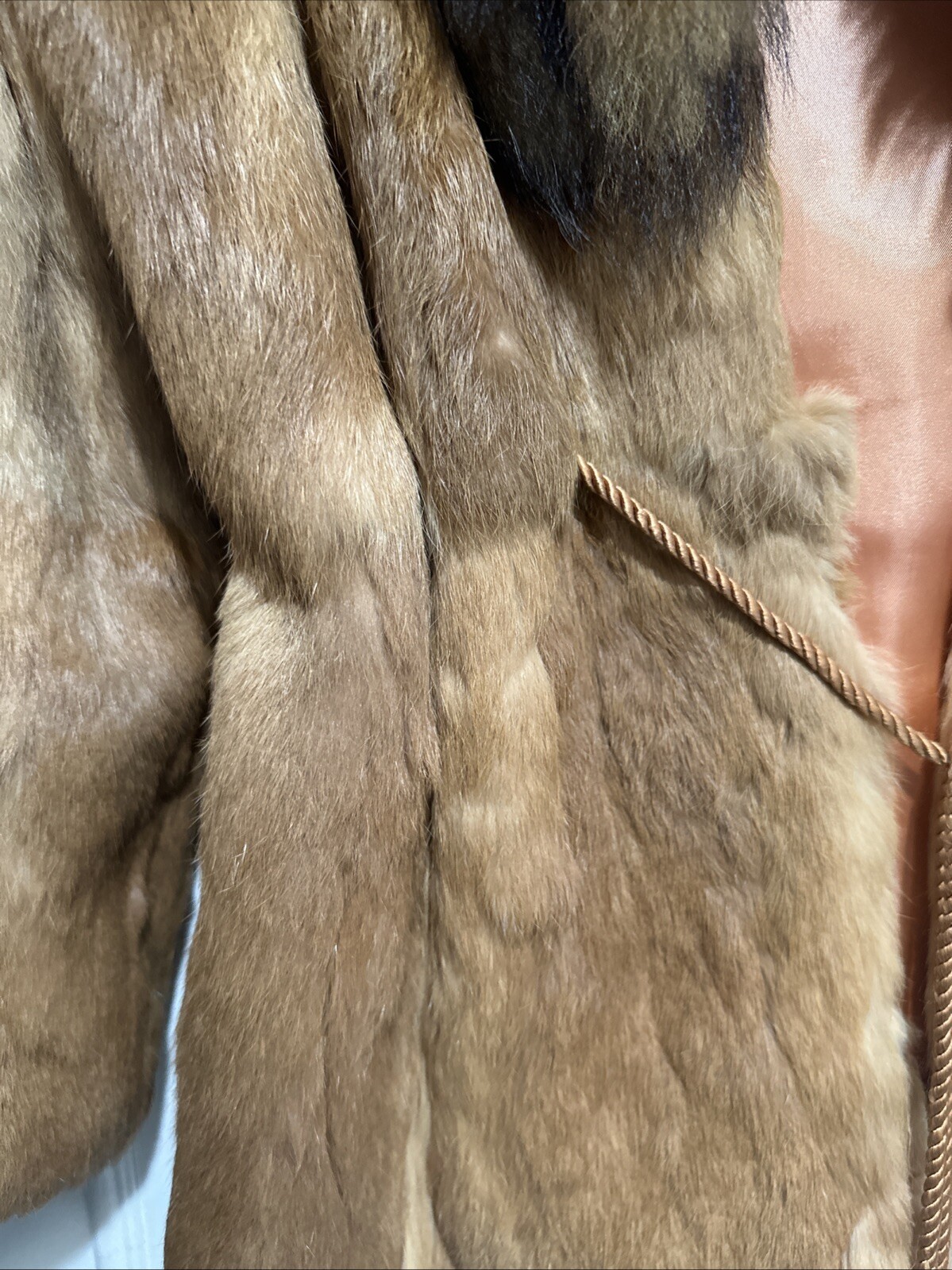 Cappotto vintage pelliccia Jacques Saint Laurent donna marrone medio SPLENDIDO