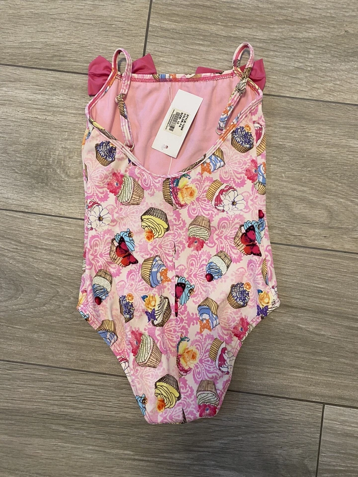 NUEVO CON ETIQUETAS Niñas Talla 10 Submarino 1 Pieza Traje de Baño Cupcakes Rosa Traje de Baño Foto 2 de 2