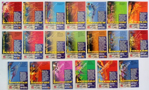Fleer Ultra X-Men 1994 Super Villains Set de 20: #55-135 no consecutivo - Imagen 2 de 2