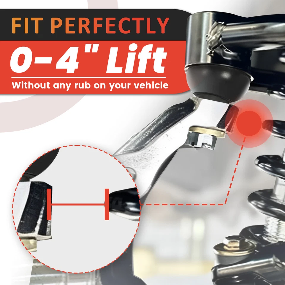 For Ford F150 2WD 4WD 2004-2020 Front Upper Control Arms For 0-4" Lift LH+RH - Image 2 of 4