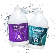 2 Gallons Kit 1:1 Table Top Epoxy Resin kit for Coatings, Wood, Resin Molds