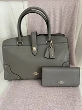 Coach Mercer Satchel & Matching Wallet