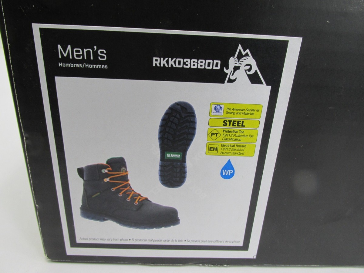 Rocky WorkSmart Waterproof Safety Steel Toe Black Boot Mens Size 11M Rocky Worksmart 11” Waterproof Work Boot – Rocky Boots main image 3