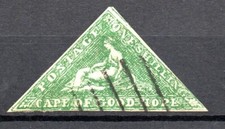 Timbre Cap de Bonne Espérance papier blanc  - YT n° 10A - oblitéré - année 1855