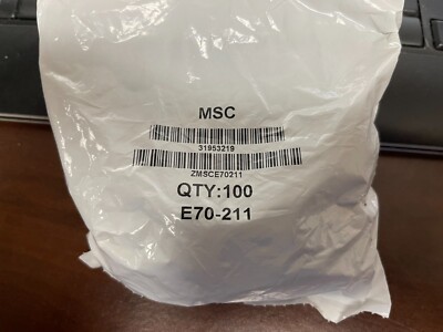 Bag of 100 MSC E70-211 Duro Black O-Rings