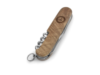 Victorinox   für orig Mercedes Taschen Messer Sparatan Wood Nussbaum Logo
