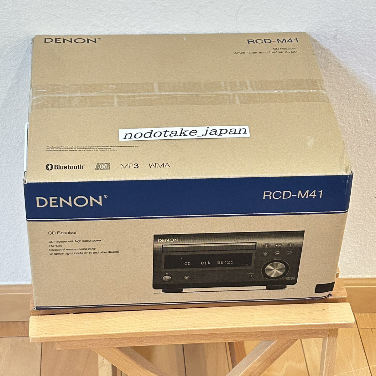 DENON CD RECEIVER RCD-M41K 動作品 2021年製元箱付 Denon RCD-M41 RCD-M41K Wide FM AM/FM Radio Tuner with