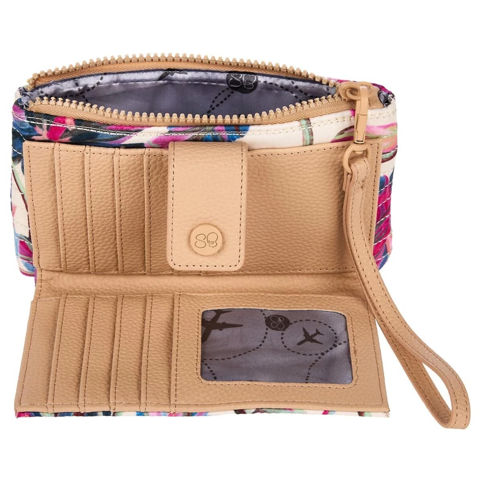 #Samantha Brown To-Go Quilted RFID Travel Wallet - Abstract Floral - Изображение 4 из 4