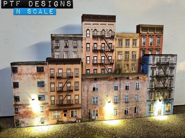 woodland scenics town and factory building set