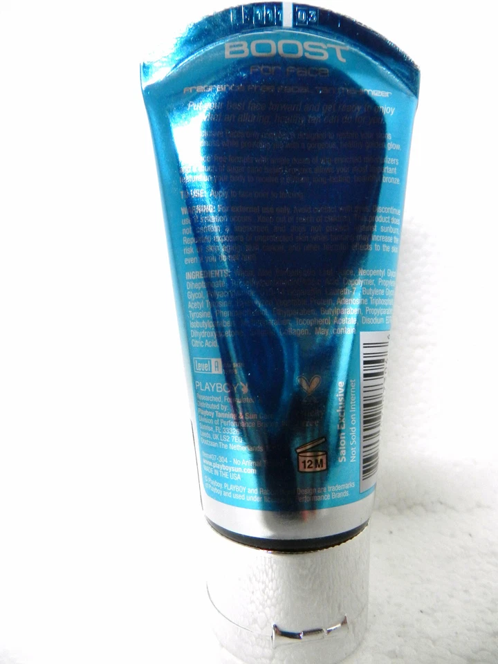 LOCIÓN PARA CAMA BRONCEADORA FACIAL BOOST FOR FACE FACE FACE BRONCEADORA DE PLAYBOY ¡DIFÍCIL DE ENCONTRAR! Foto 2 de 2