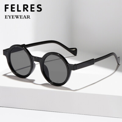 Round Sunglasses Men Women Retro Outdoor Driving Traveling Shade Glasses UV400