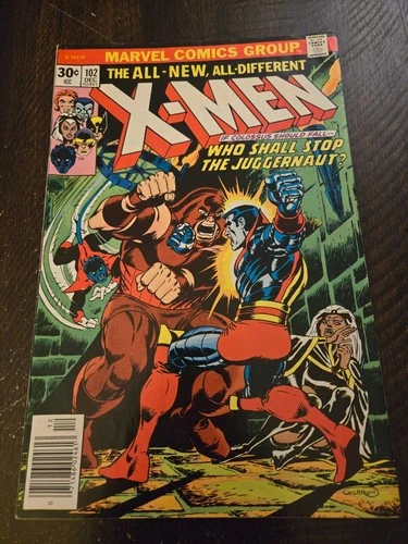 Vintage X-Men #102 ''Who Shall Stop the Juggernaut" Marvel Comics 1976 Mid-Grade