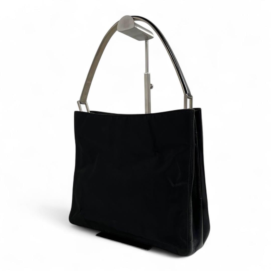 PRADA vitege archive y2k バック Prada Handbag Tote bag Black leather Y2K Archive 25
