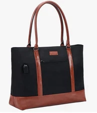 Laptop Work Tote Bag for Women Tote Shoulder Bag for 15.6 Inch Computer Extra...