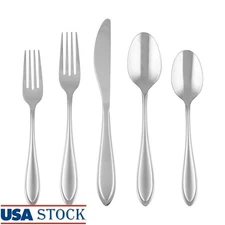 20-Piece Stainless Steel Flatware Set Service 4 Dishwasher Safe Utensils New