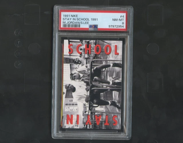 1991 Nike Genie 1991 No 4 W Little Richard M. Jordan S. Lee PSA 8