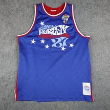 Vintage Harlem Globetrotters Jersey Mens 3XL Blue Basketball Platinum FUBU Y2K