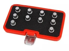 BMW MASTER SOCKET SET MULTI RIBE LOCKING WHEEL BOLT NUT REMOVAL KIT 10pc NEILSEN