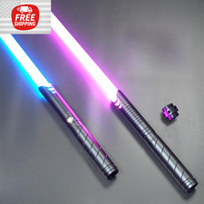 Metal Dueling Lightsaber for Adults  Teens Heavy-Duty Aluminum Hilts, 16-Color