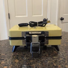RIVAL Pizzelle Waffle Maker 95/2 Teflon II 1000W Harvest Yellow USA Tested Works