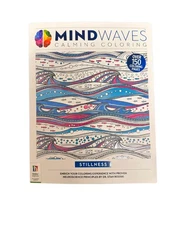 Mind Waves Calming coloring book "stillness" Hinkler flexibound Very Good