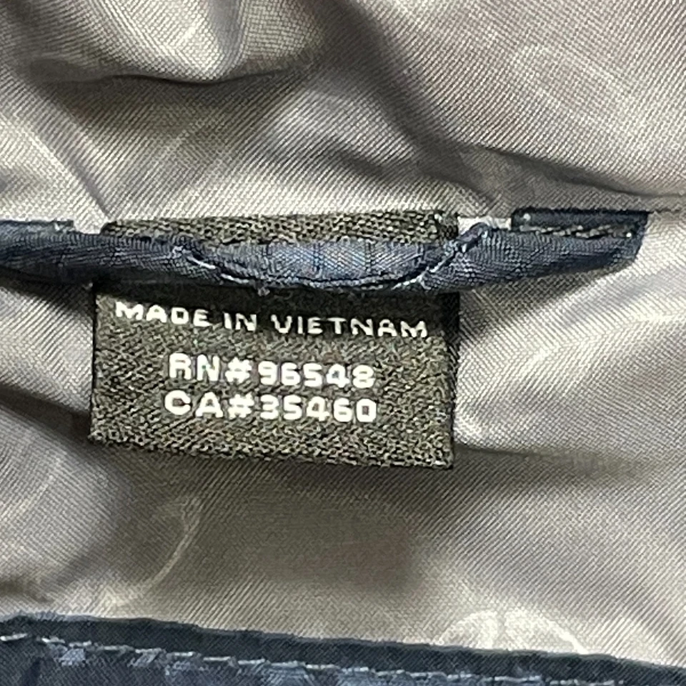 OAKLEY Mens S Hooded Puffer Jacket Navy Nylon Insulated Zip Front 40" Chest - Image 4 of 4