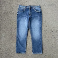 The Perfect Jean NYC Athletic Fit 33x28 Stretch Casual Faded Medium Wash EUC