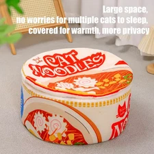 Noodle Shape Cat House Soft Sofa Noodle Nest House Creative Pet Kennel with Cove