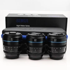 Sirui 24mm, 35mm, 55mm T1.2 Night Walker Lens Set for Leica L Mount #628