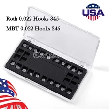 Dental Ortho Ceramic Brackets Rounded Corner MBT Roth 0.022 Hook345 Braces 20Pcs