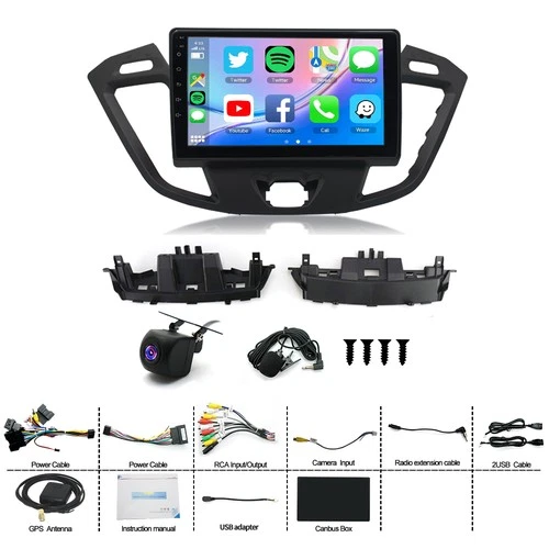 64G Für Ford Transit Custom 2013-2018 Carplay Android15 Autoradio GPS FM Sat Nav - Bild 9 von 24