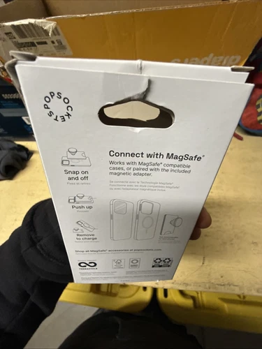 PopSockets Magnetic Phone Wallet + MagSafe MS CLAY CLY - Picture 6 of 9