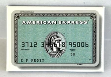 Vintage American Express Credit Card  Pin Pinback Button