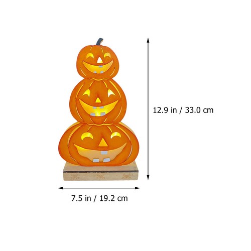 1 szt. Halloween Dekoracja dyniowa Świetlisty wystrój bez baterii (różne kolory) - Zdjęcie 2 z 12