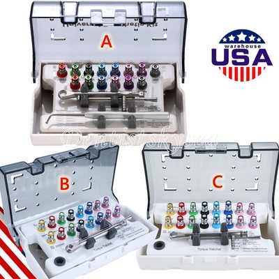 Dental Universal Implant Prosthetic Kit Torque Wrench Screw Drivers Remover ZN