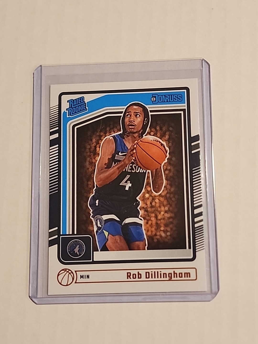 2024-25 DONRUSS - RATED ROOKIE ROB DILLINGHAM #204 TIMBERWOLVES