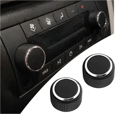2PCS Car Volume Knob for Rear Audio Replacement OEM 22912547,Rear Radio Knobs Re