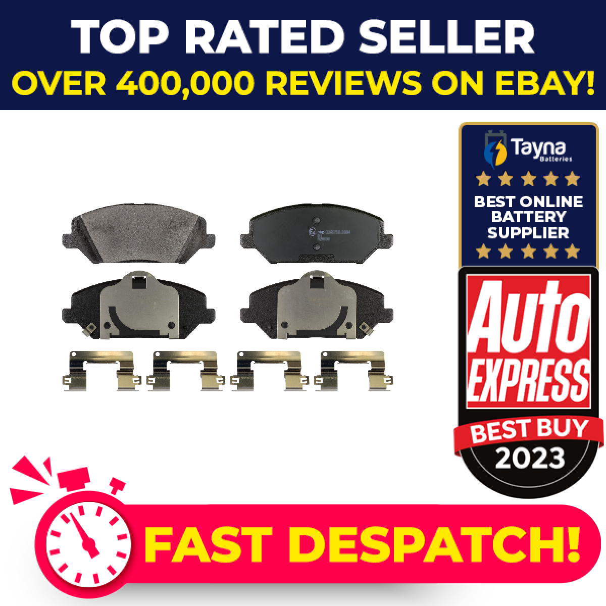 Brake Pads Set fits KIA CEED 1.0 Front 2018 on G3LC 58101G4A00 58101G4A10 Febi
