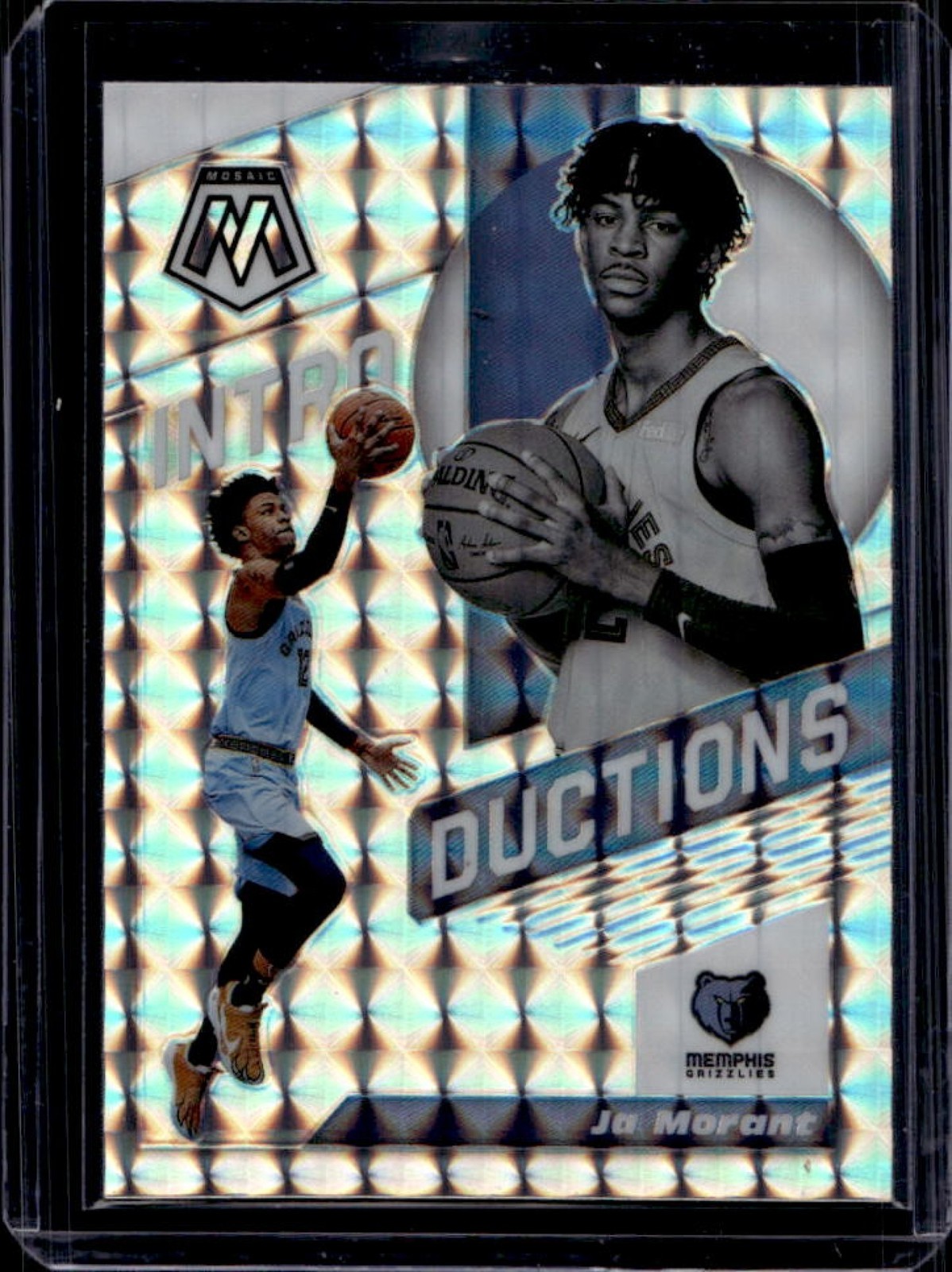 2019-20 Mosaic Ja Morant Introductions Mosaic Rookie RC #7 Grizzlies