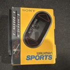 Sony Walkman Sports WM-F75 Yellow FM/AM Cassette Player Auto Reverse Dolby