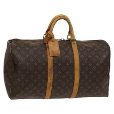 LOUIS VUITTON Monogram Keepall 50 Boston Bag M41426 LV Auth yk18206