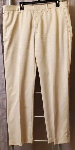 Jack Nicklaus Pants Mens sz 40x32 Beige Flat Font Golf Performance Chino Casual