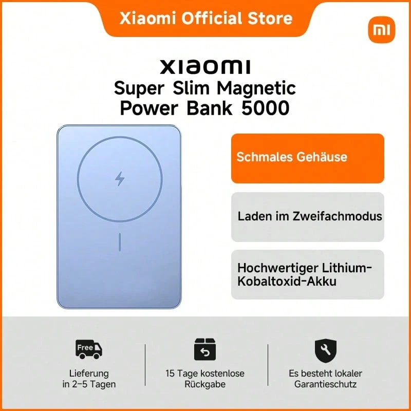 Xiaomi 5000mAh Magnetic Slim Power Bank