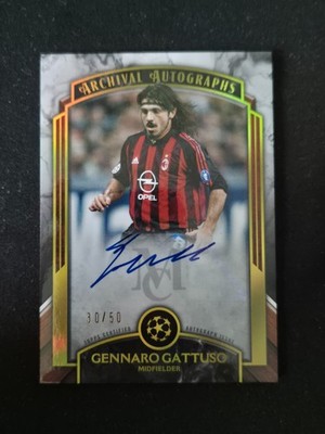 Gennaro Gattuso Topps Museum UEFA 2022-23 Archival Autographs  /50 Gold