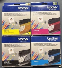 Brother SP01 Black Magenta Cyan Yellow 4 Pack Sublimation Ink Cartridges New