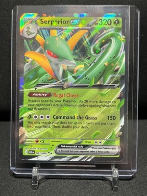 Serperior ex 003/086 Double Rare Holo Pokémon 2025 Black Bolt NM